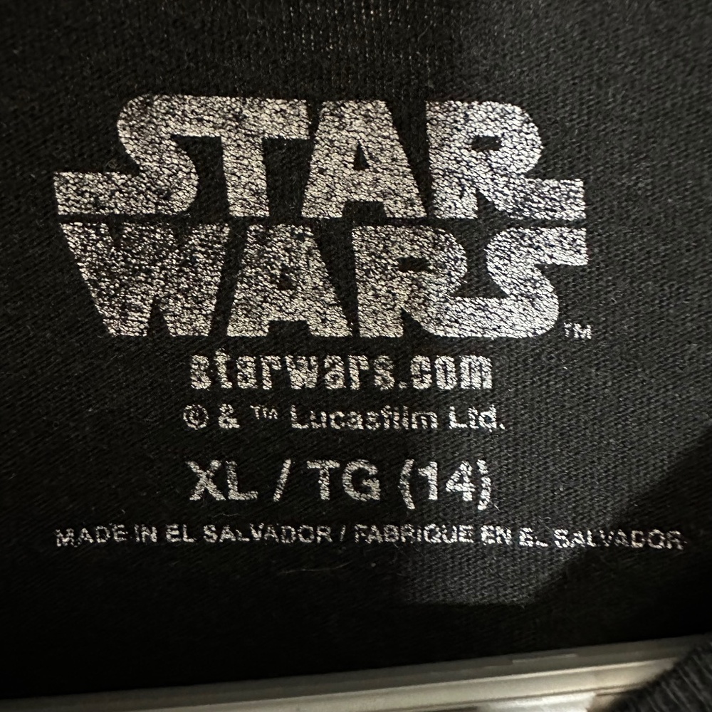 Star Wars Death Star and Tie Fighters T-shirt boys size XL - Picture 7 of 7